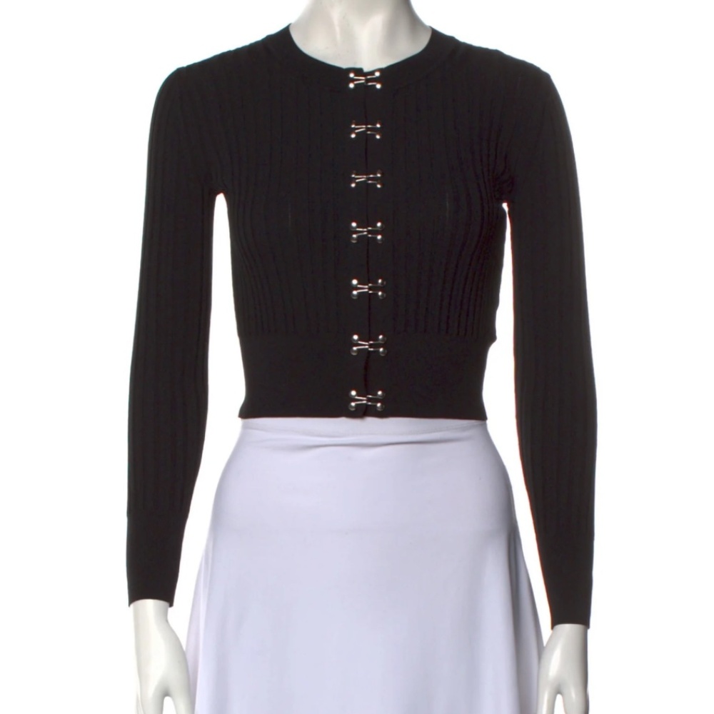 Dion Lee Clasp Cardigan in Black